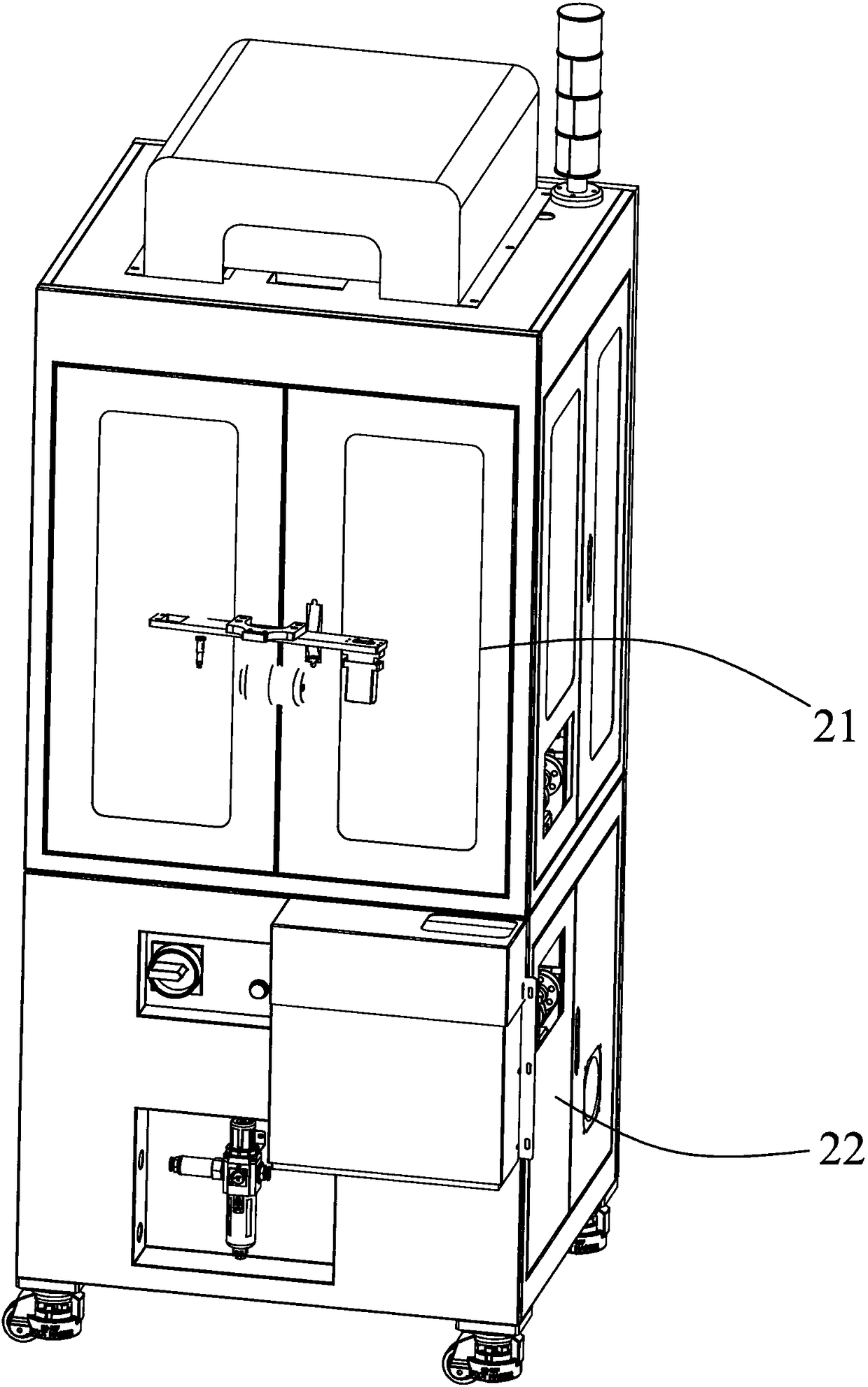 Mobile phone middle frame assembly machine