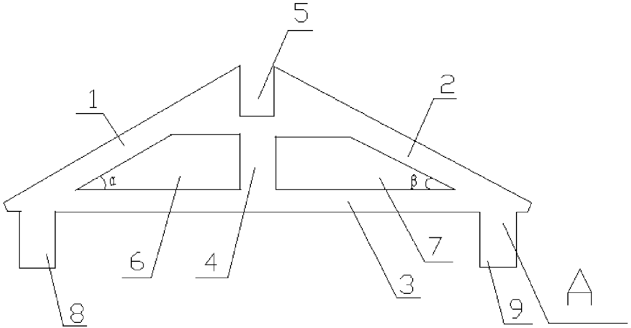 Roof truss of a modular house