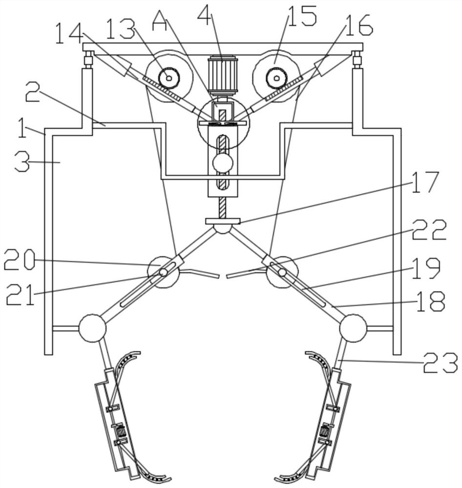 Automatic workpiece clamping device for industrial machining