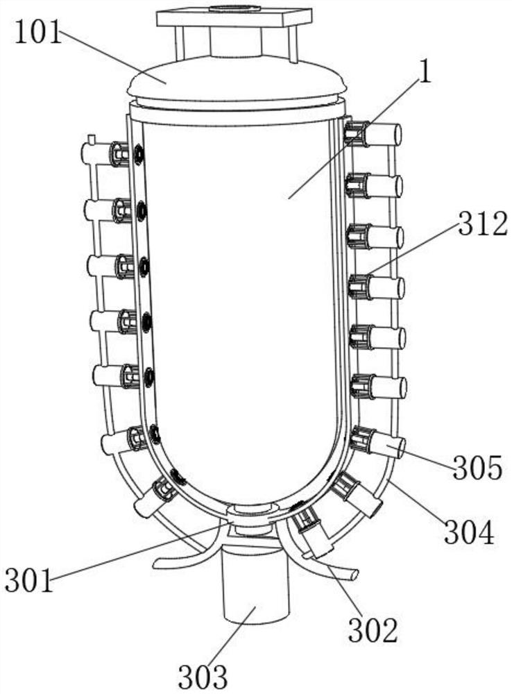 Self-adaptive distribution system of multi-effect water distiller