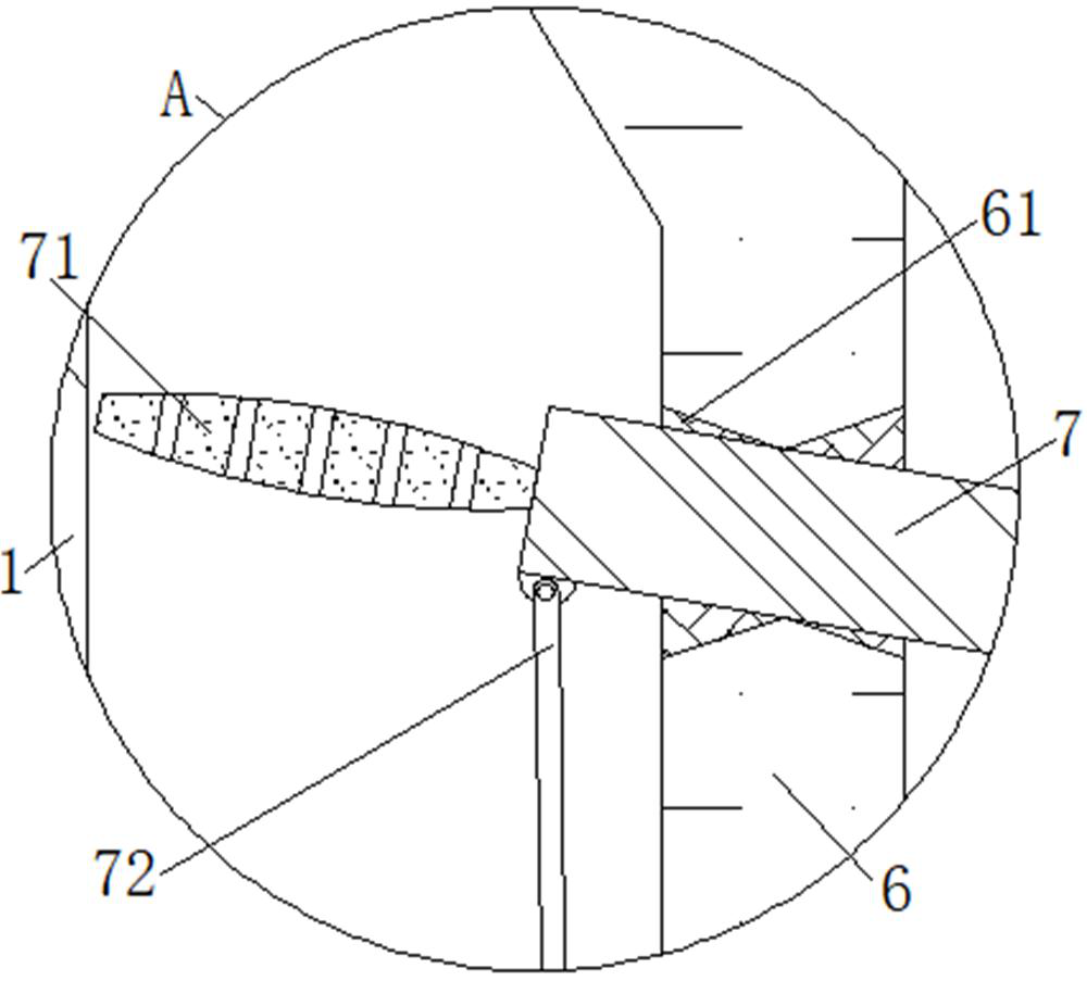 A biomass gasifier with a V-shaped ash outlet