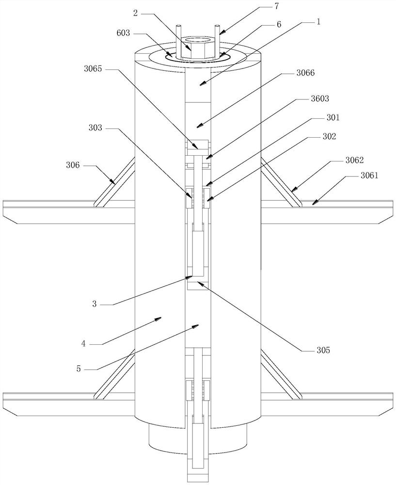 An anchoring device for civil construction capable of enhancing mechanical strength