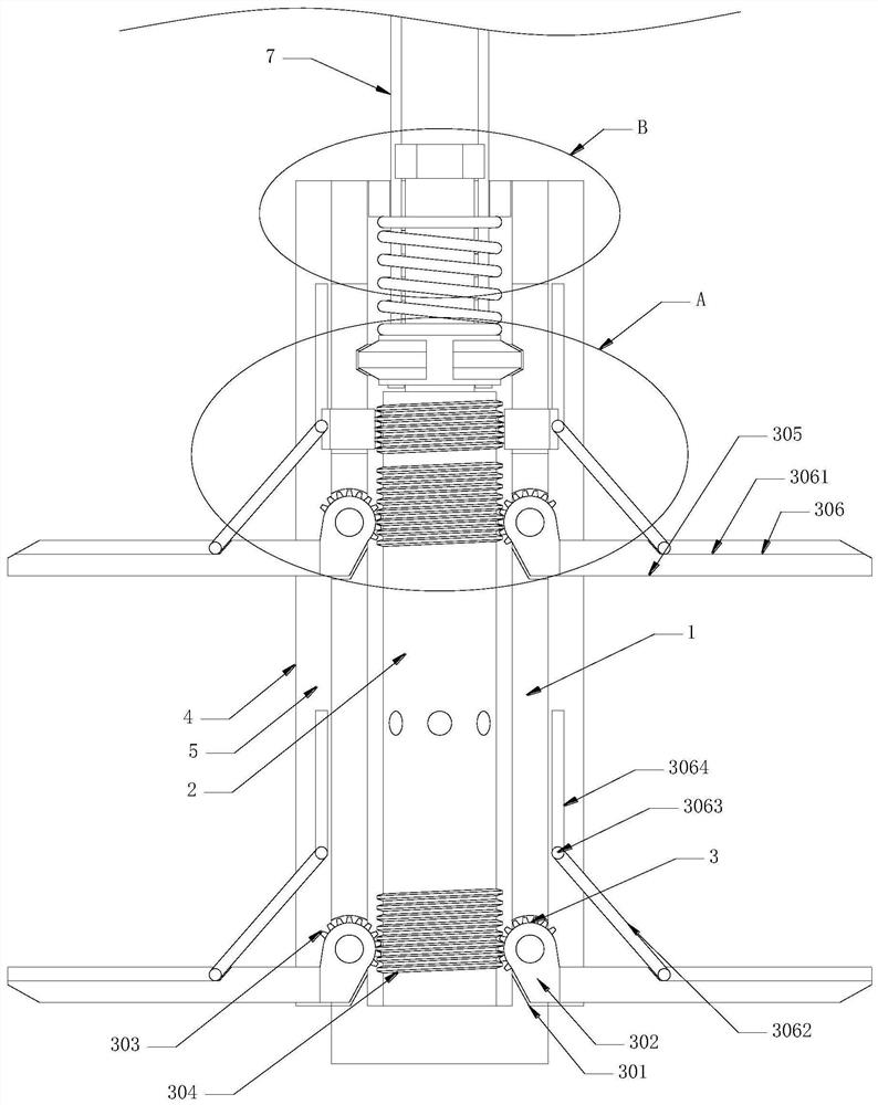 An anchoring device for civil construction capable of enhancing mechanical strength