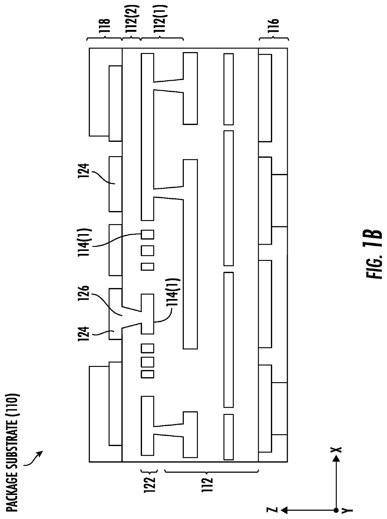 Integrated circuit (IC) package substrate with embedded trace substrate (ETS) layer on a substrate, and related fabrication methods