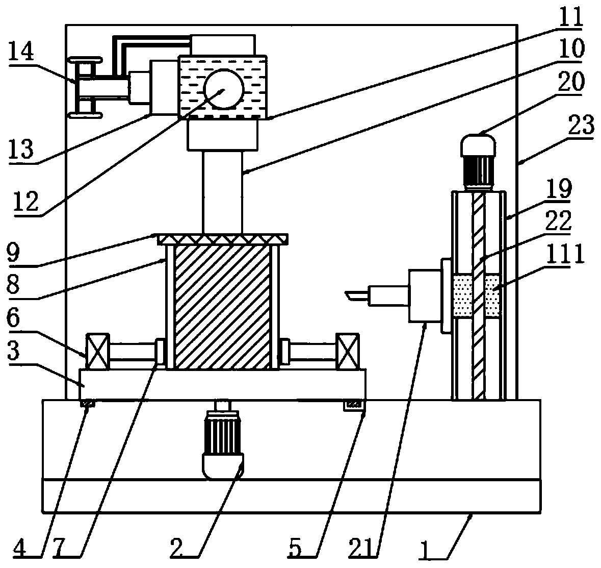 A cylinder liner punching tool