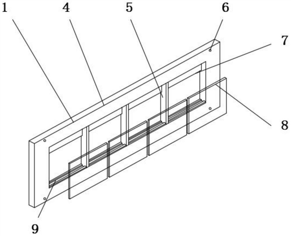 Fabricated building curtain wall and using method thereof