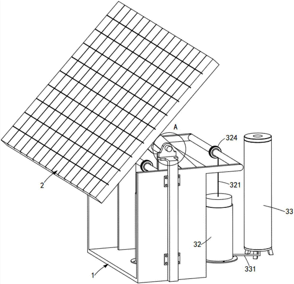 Solar tracking photovoltaic generating device