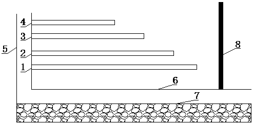 Device and method for measuring influence range of coal seam blasting through trace gas