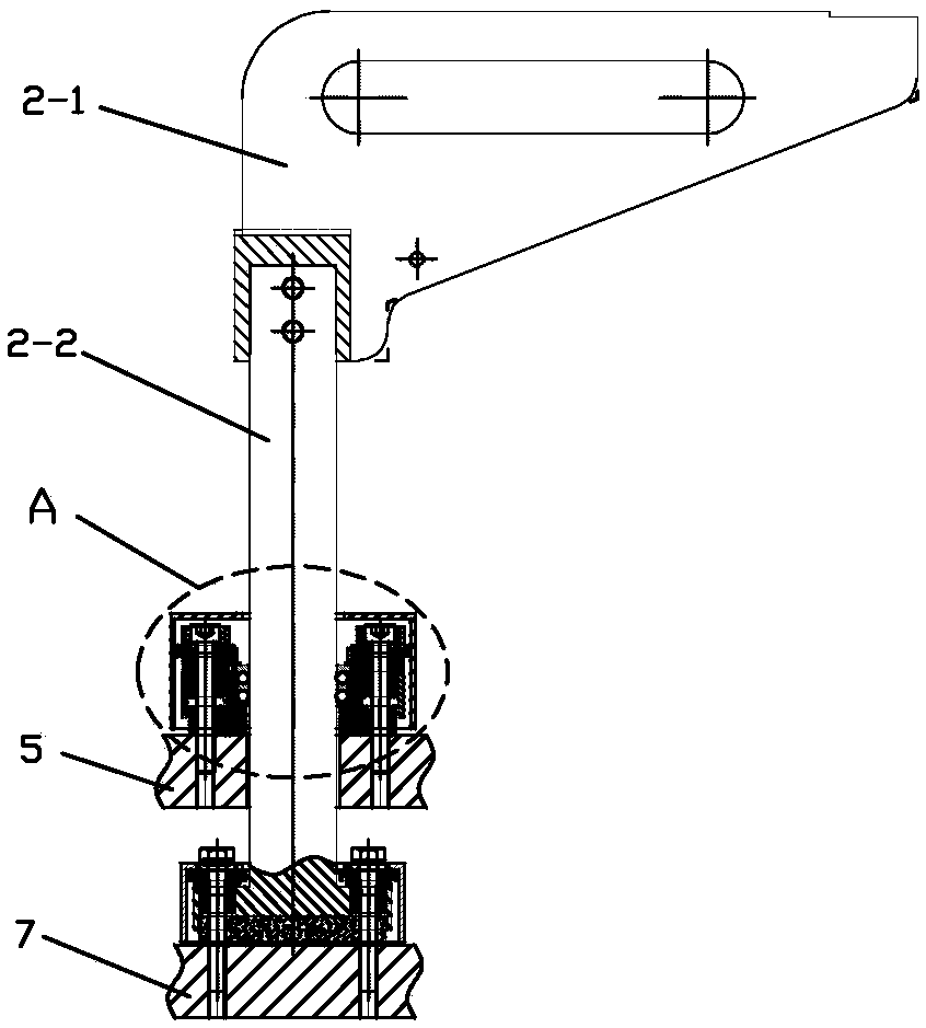 Workpiece rotating frame for film coating of hemispherical shell workpiece and film coating machine