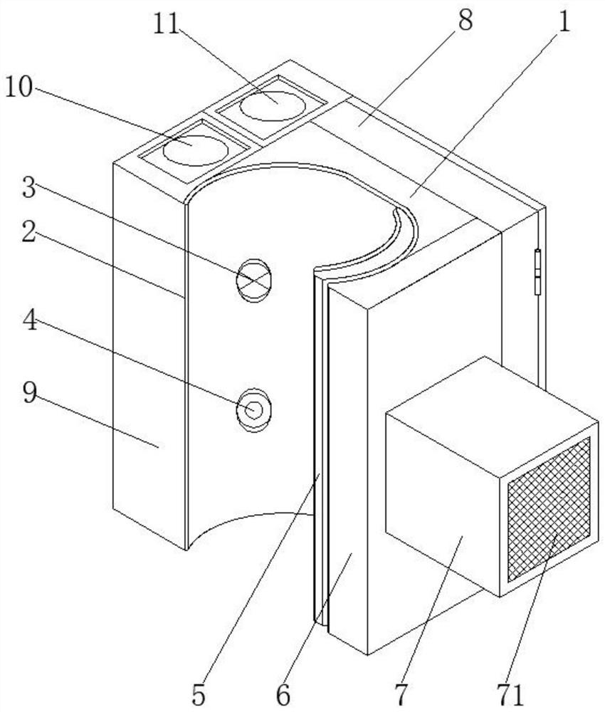 Smoothness monitoring device for closed thoracic drainage tube and use method of smoothness monitoring device