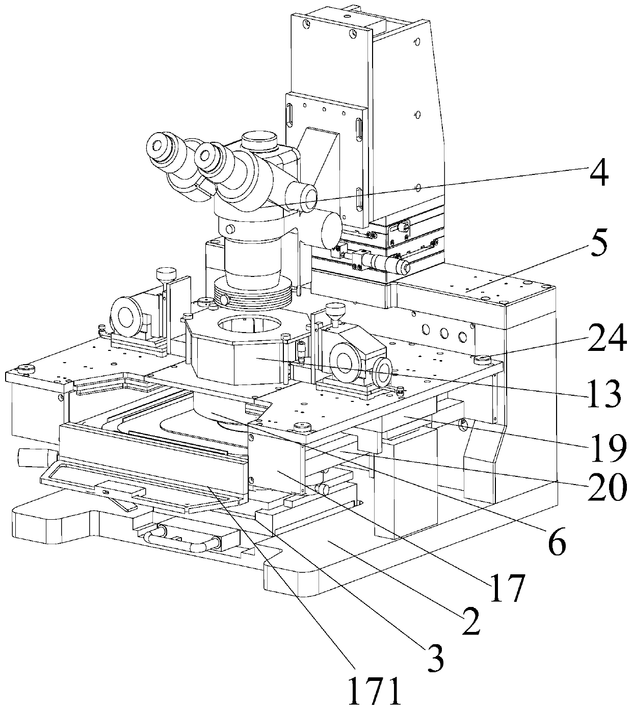 Charge arrangement device applied to probe station