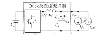 Method for inhibiting second harmonic current of preceding-stage inverter of two-stage inverter and control circuit of preceding-stage inverter of two-stage inverter