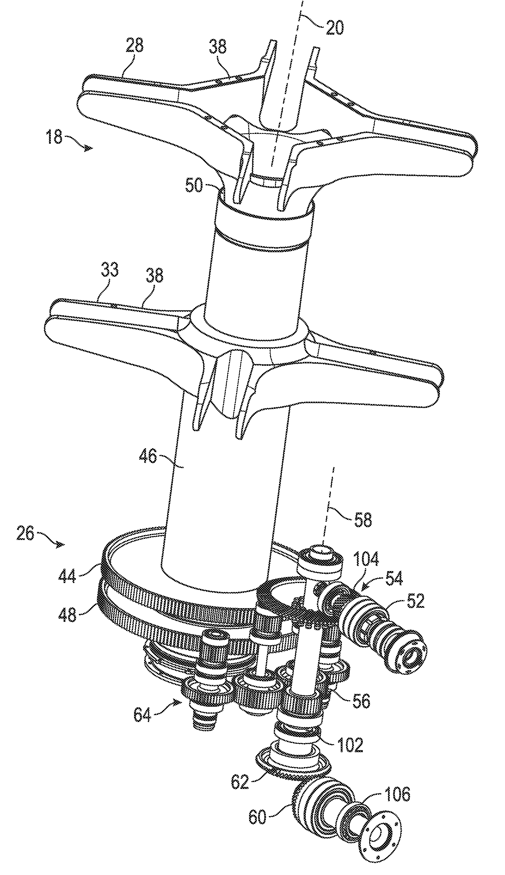 Torque split gearbox for rotary wing aircraft