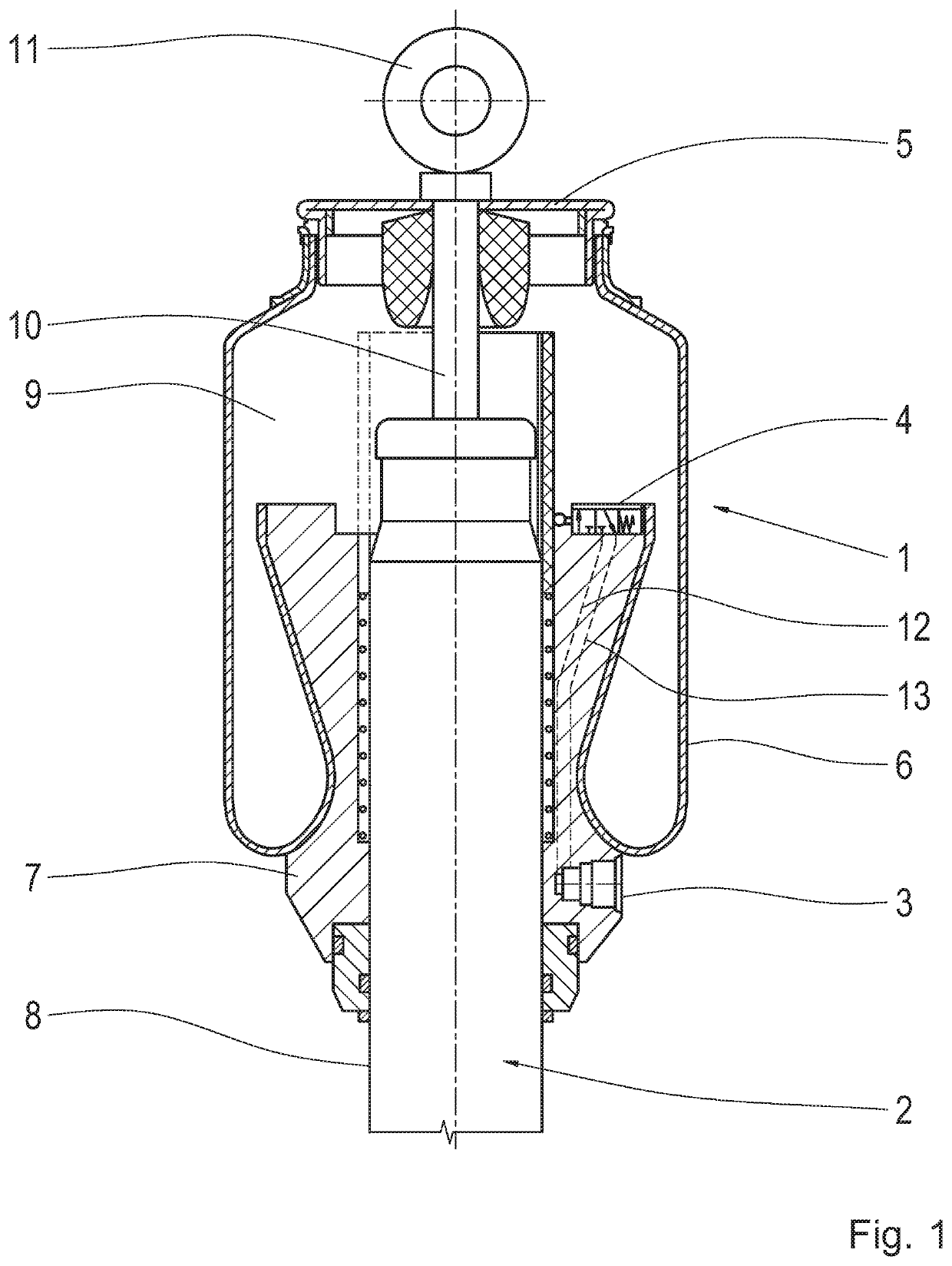 Air spring for a motor vehicle