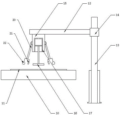Leather flattening mechanism of vacuum drying machine