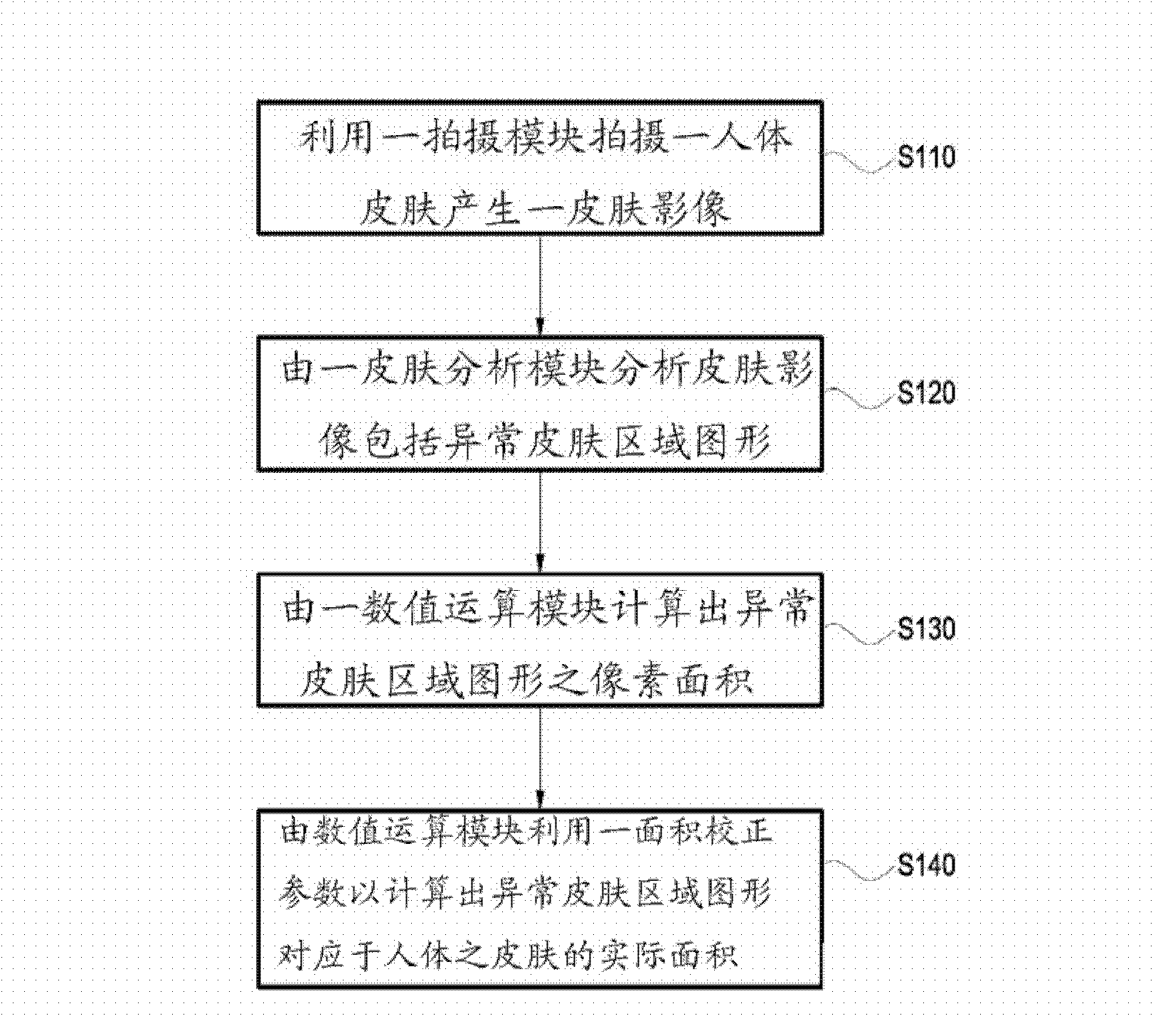 Abnormal skin area computing system and computing method