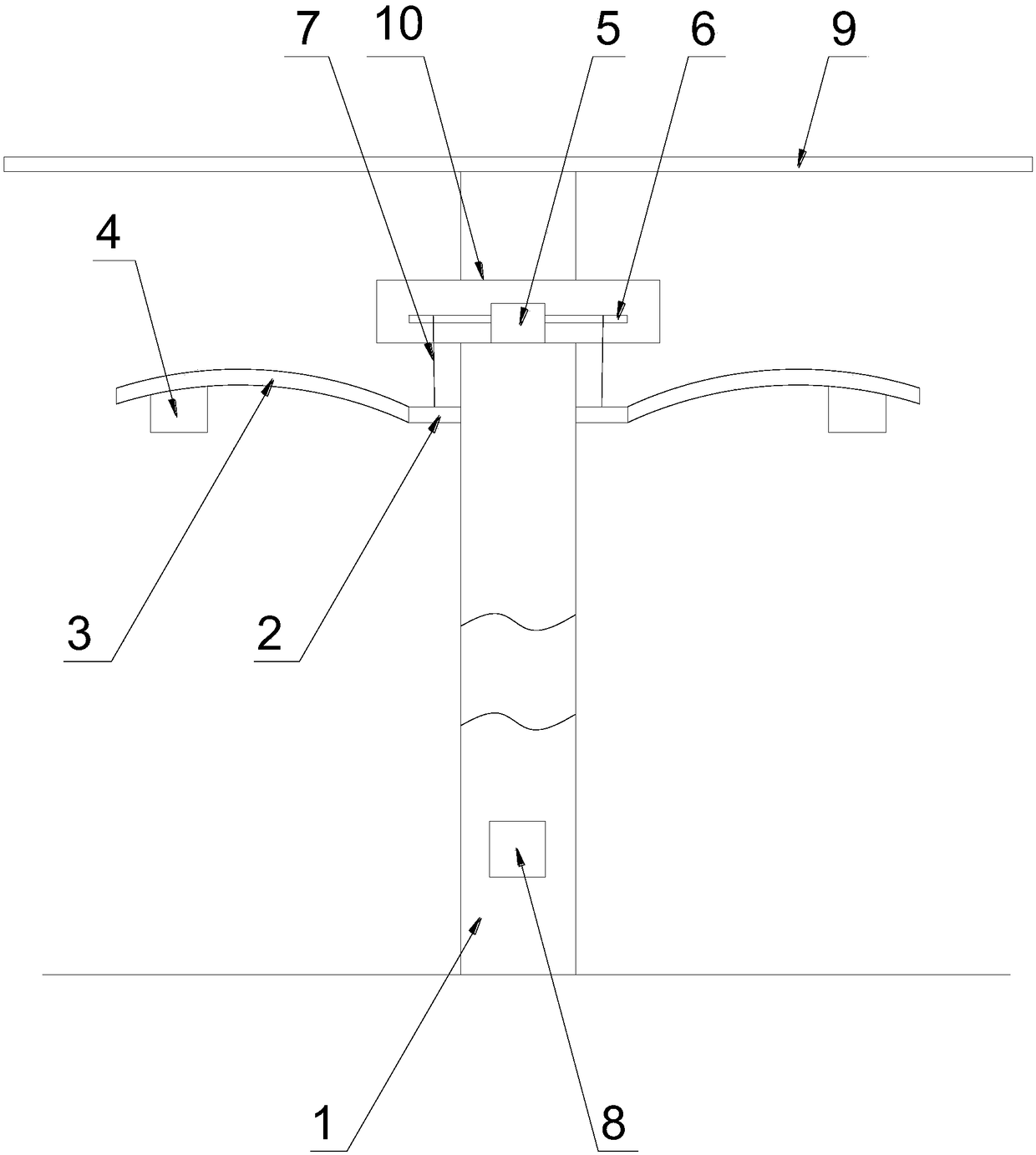 Light-emitting diode (LED) streetlamp easy to disassemble