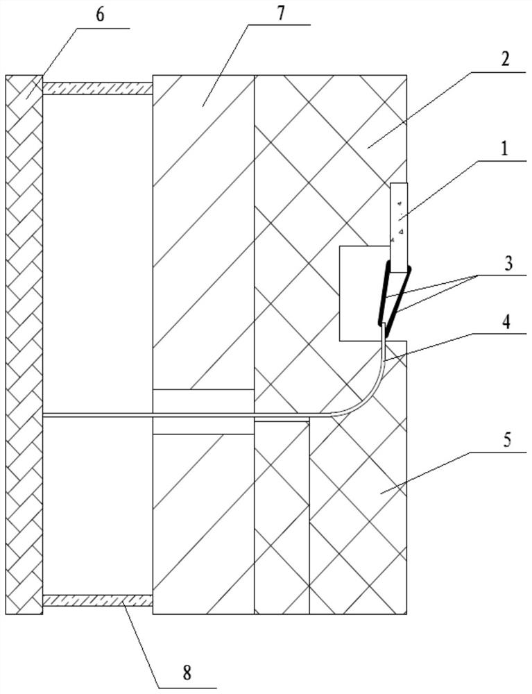 Signal leading-out method and system of multi-channel high-frequency receiving transducer array