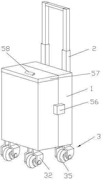 Luggage case having self-locking function