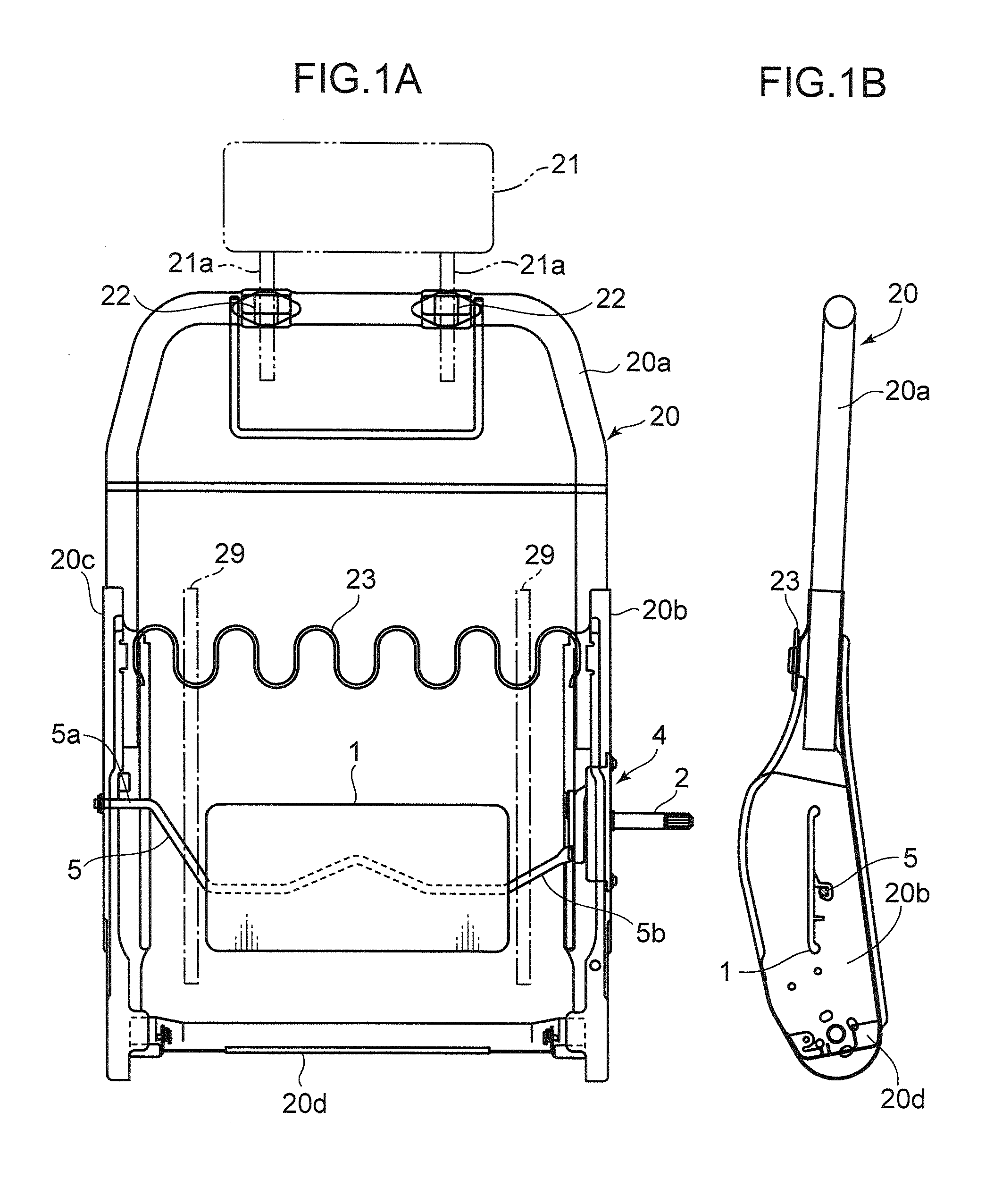 Seat back structure with lumbar support for vehicle