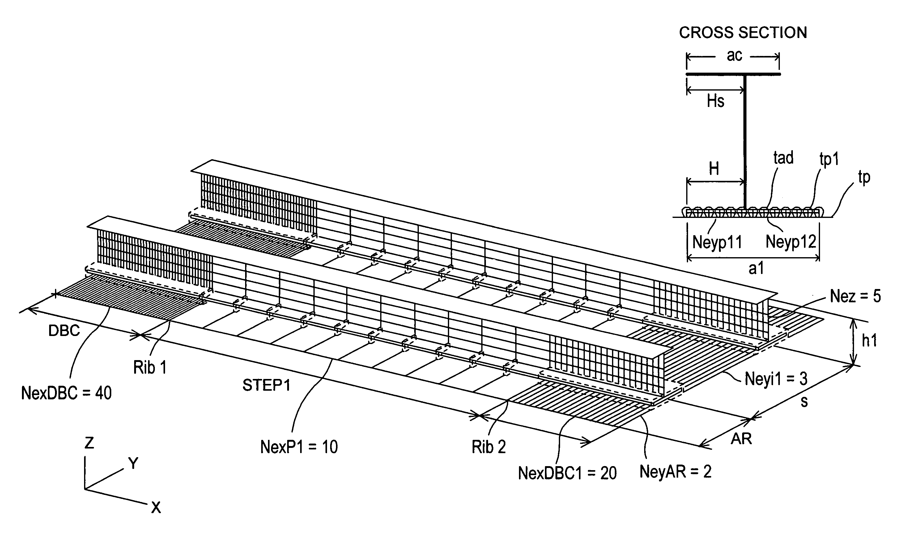 Method for simulating the behavior of a bonded joint of two parts