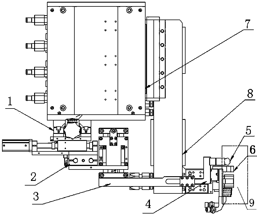 Homo-tooth electrical tracking mechanism for single-tooth quenching machine