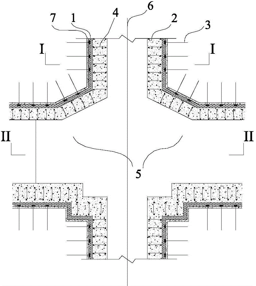 Construction method of impact prevention and shock absorption supporting structure of ingate