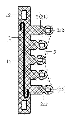 Appliance for kneading and pressing acupuncture points and massaging channels and collaterals