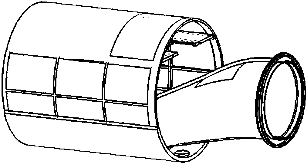 A support device for eccentric thin-walled cylinder