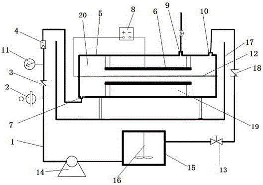 Piezoelectric ceramic filter membrane and device using same