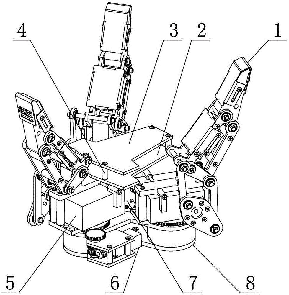 A variable-configuration three-finger robotic gripper