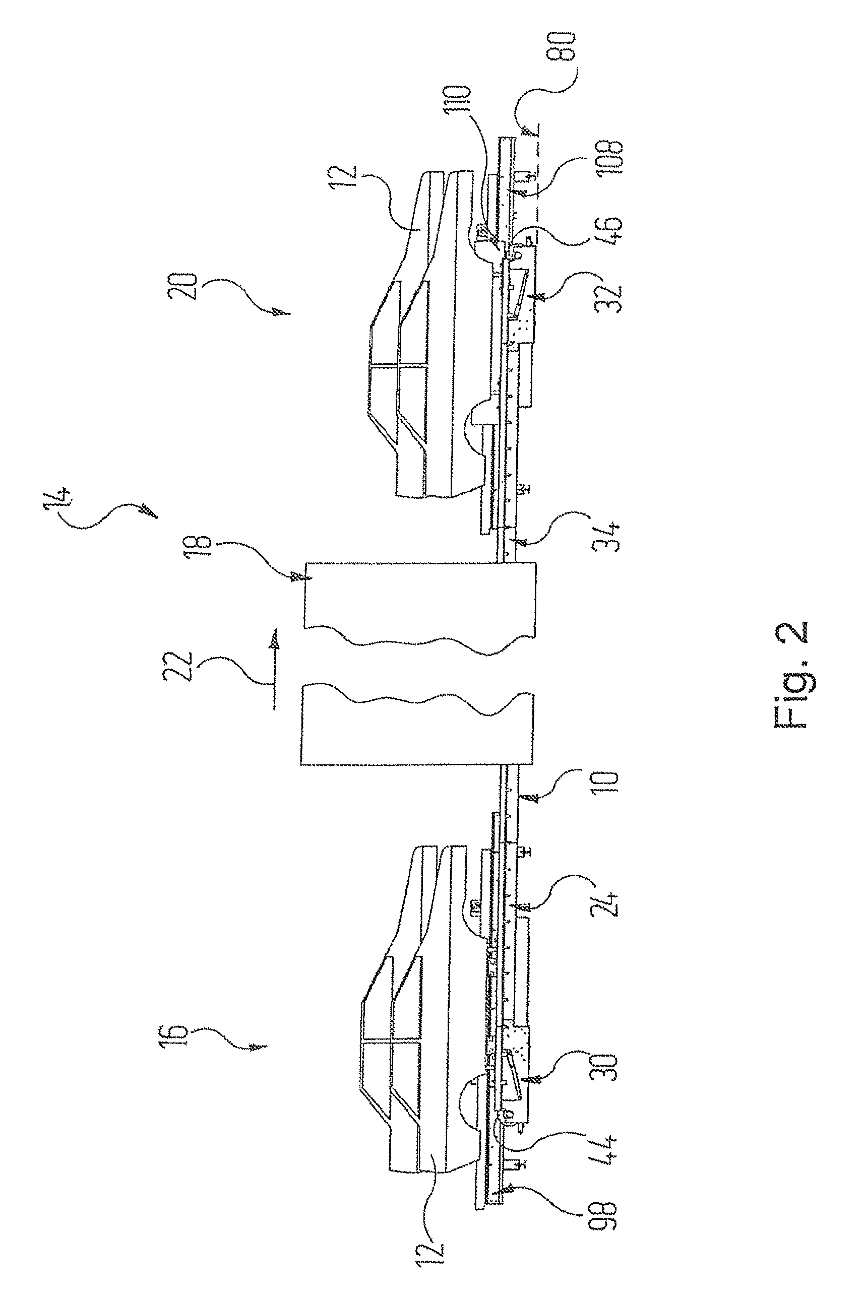 Apparatus for conveying and plant for surface-treating articles