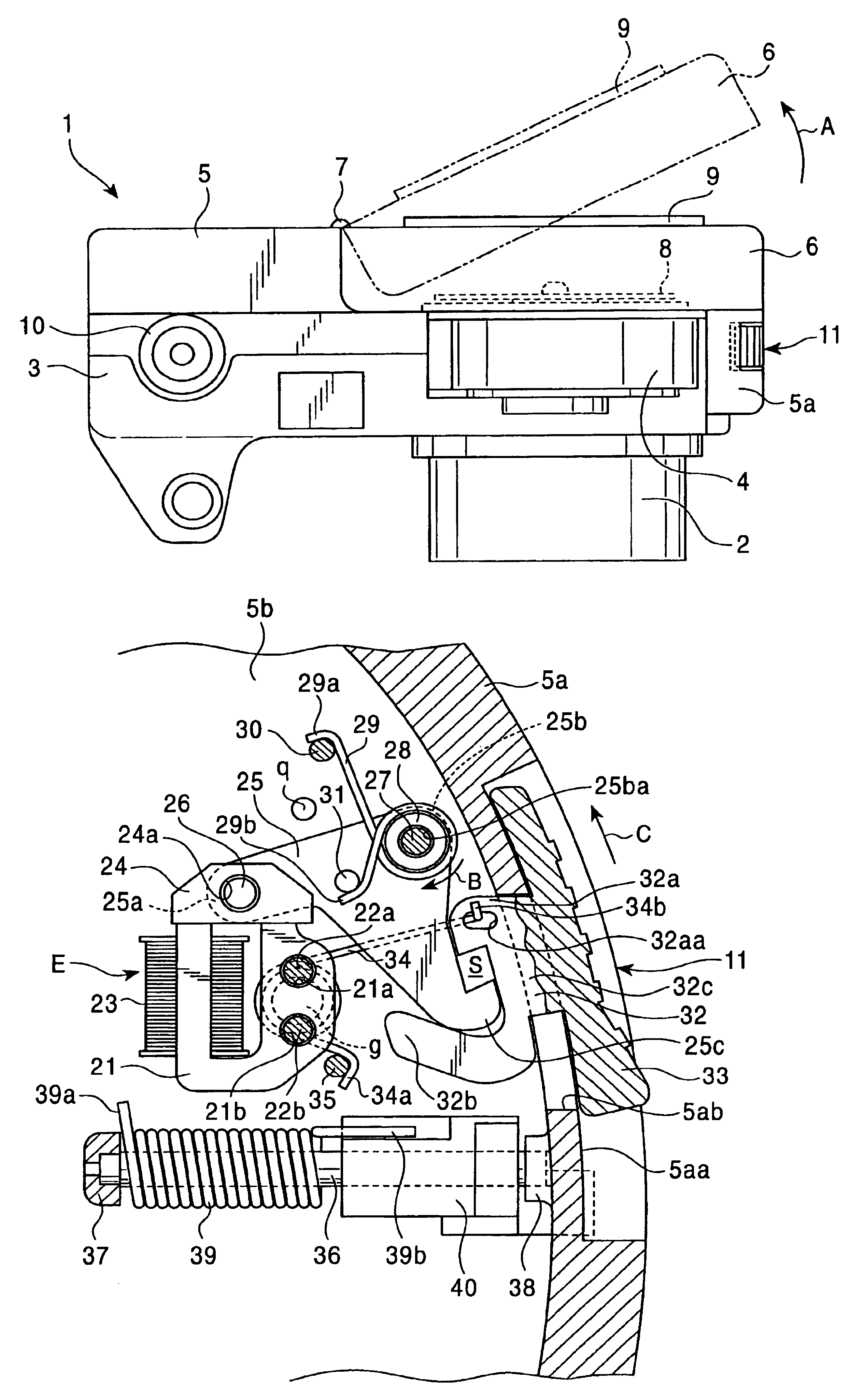 Protection-cover opening/closing mechanism for recording/playback apparatus