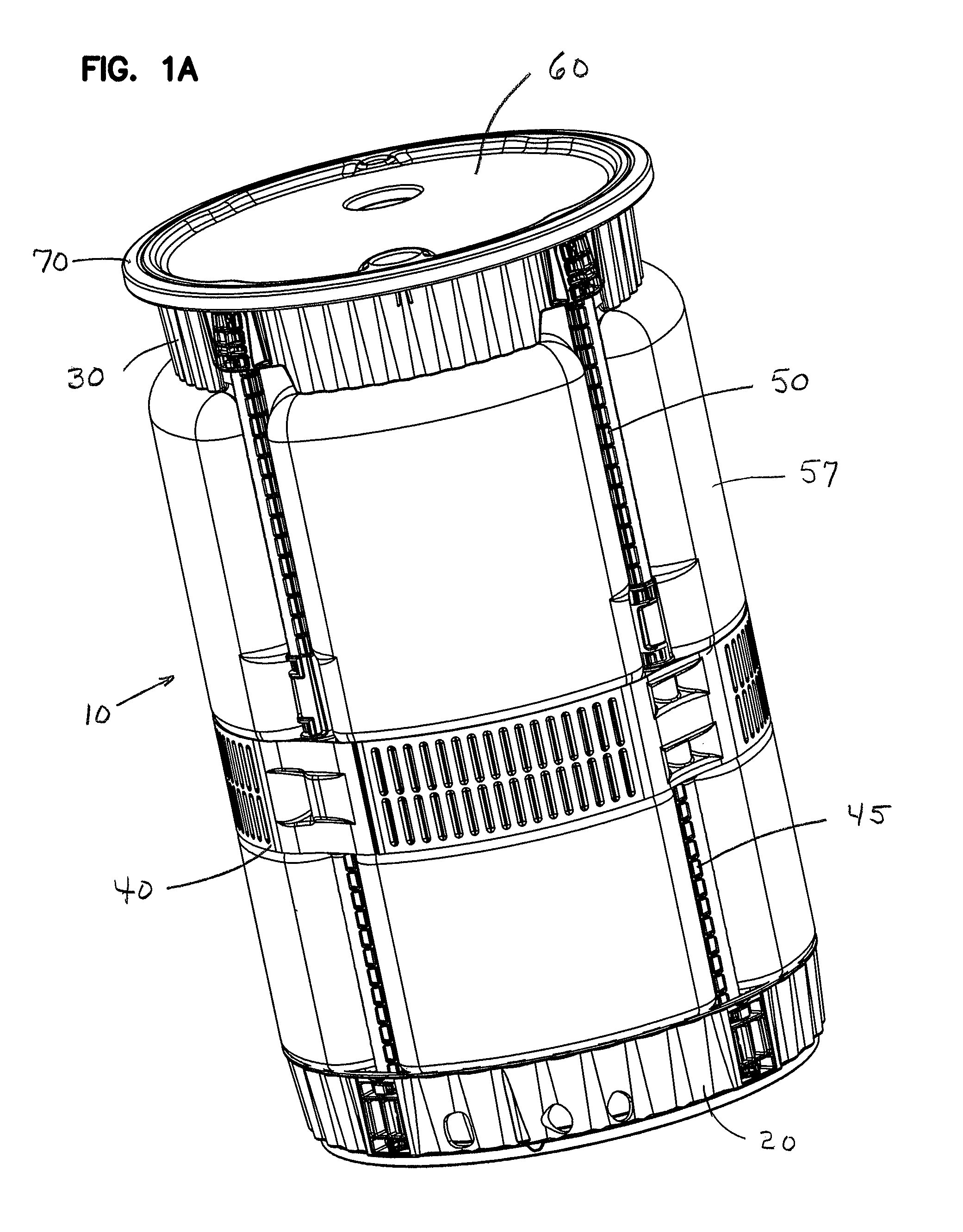 Collapsible, reusable storage container