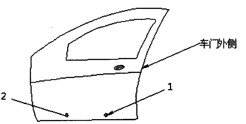 Car door opening collision prevention device