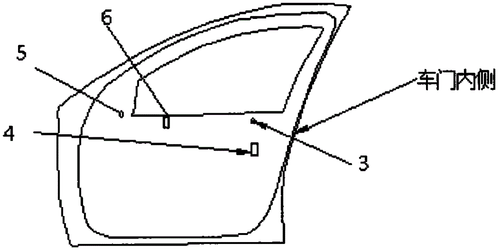Car door opening collision prevention device