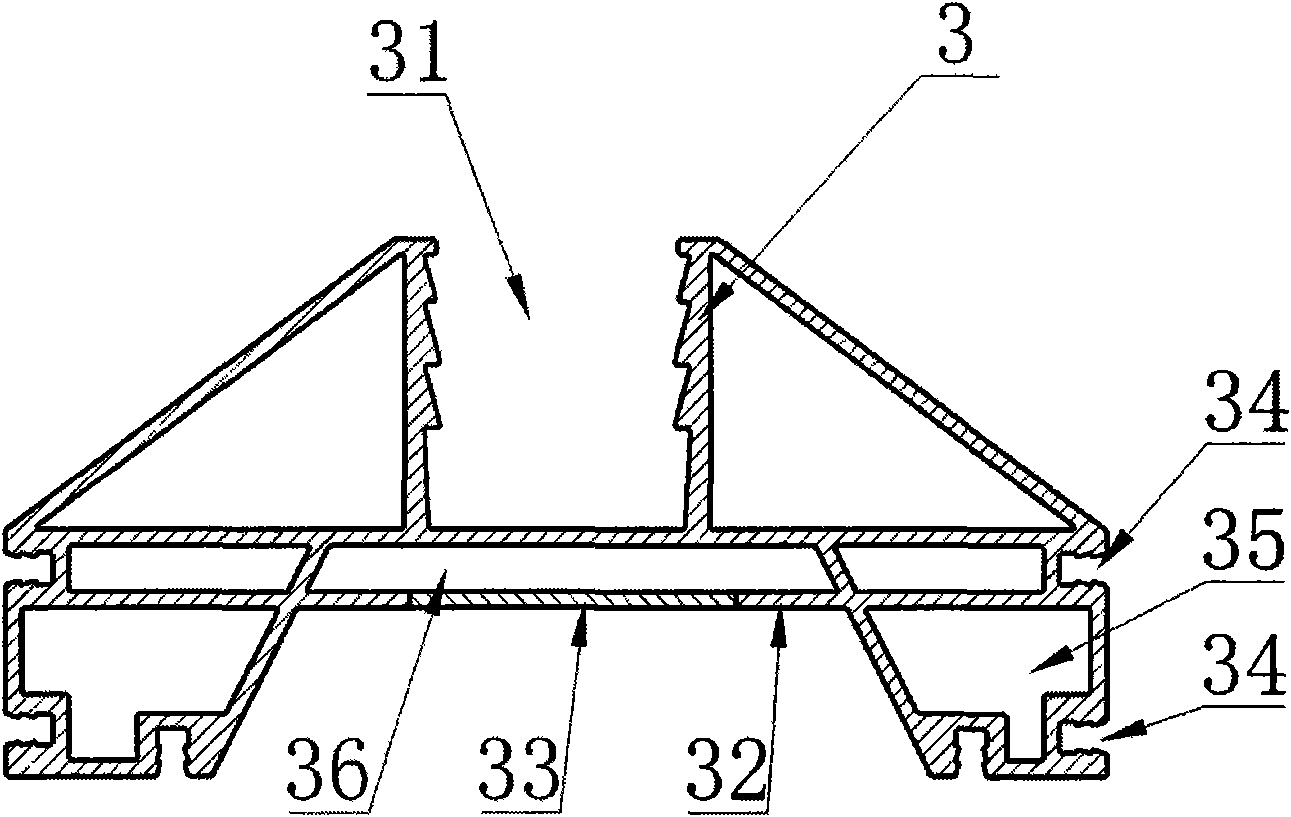 Fixed connection structure used for high speed railway sound barrier transparent cell boards