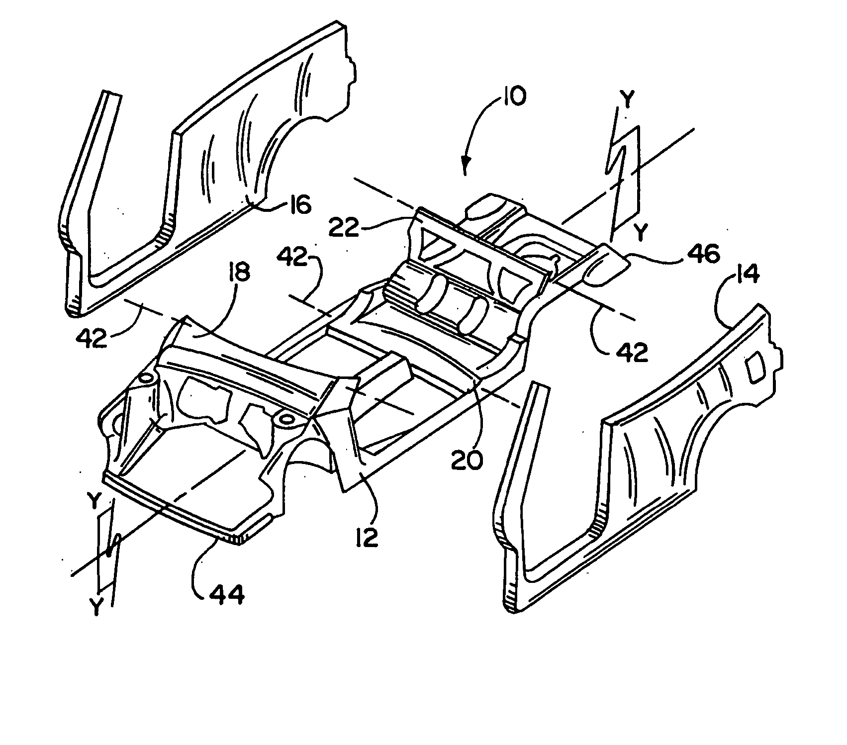 Convertible vehicle uni-body having and internal supplemental support structure