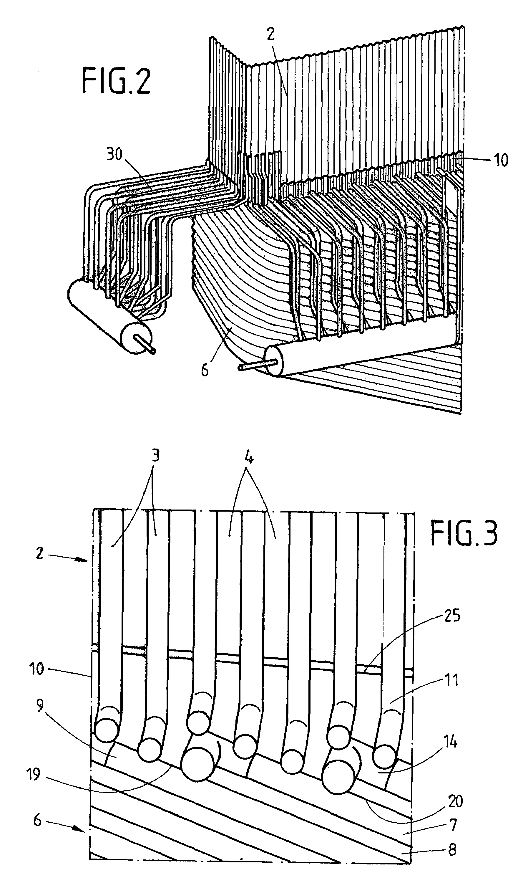 Suspended steam boiler