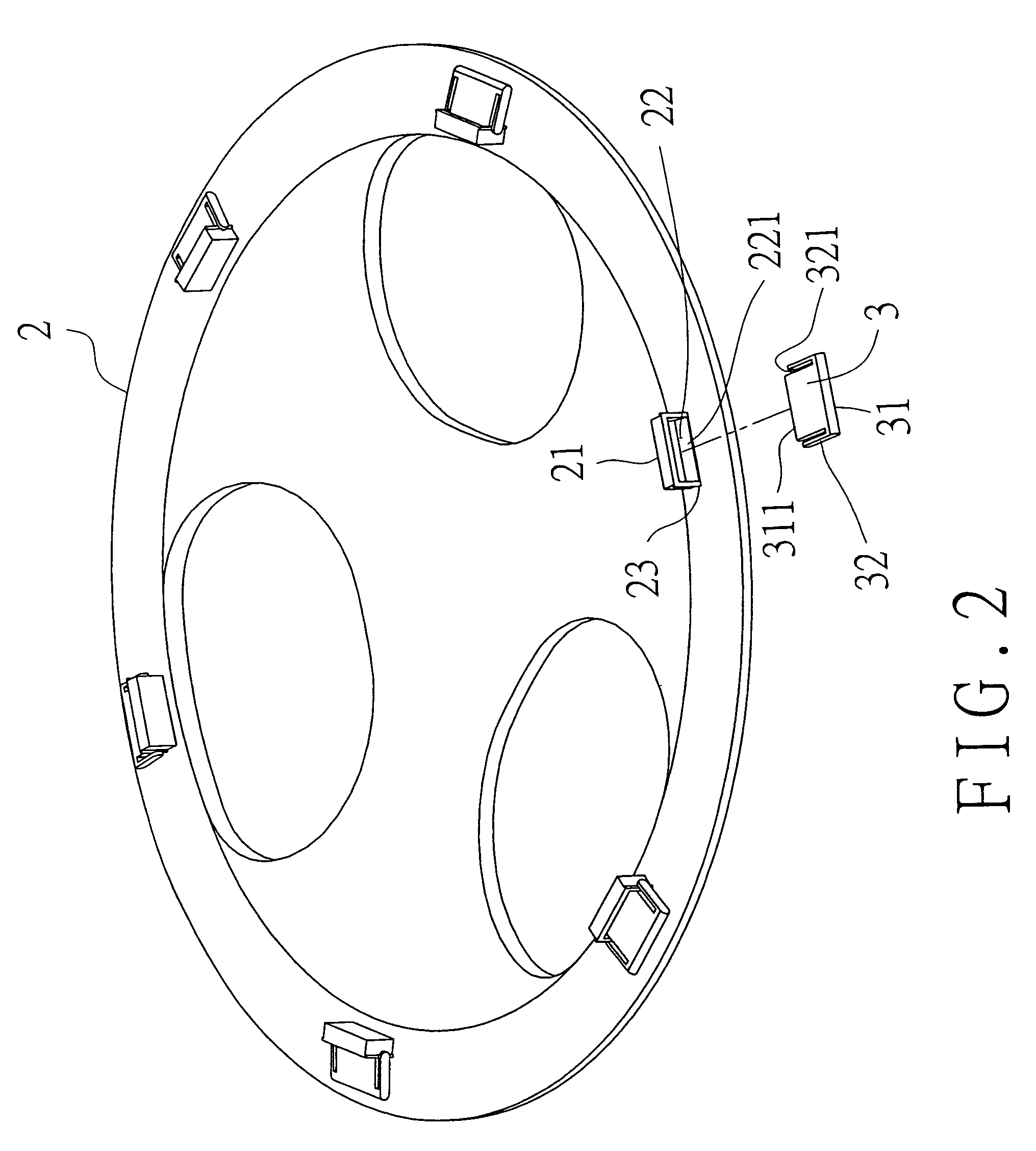 Interlocking method and its structure for wheel-rim cover