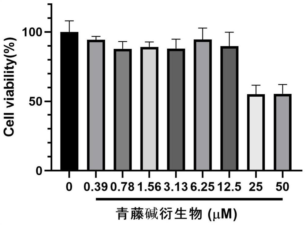 Sinomenine derivative as well as preparation method and application thereof