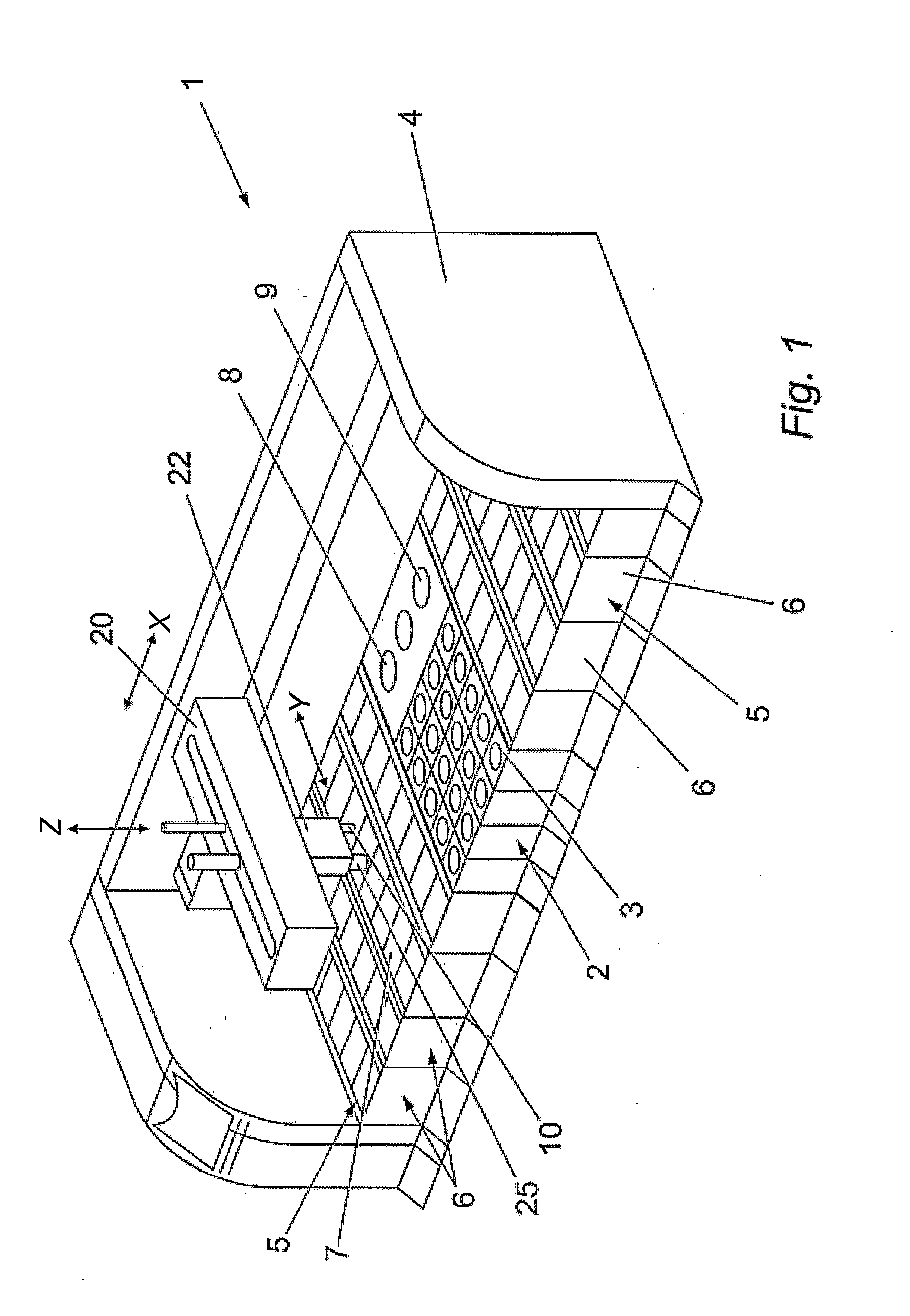 Reagent Delivery System, Dispensing Device and Container for a Biological Staining Apparatus