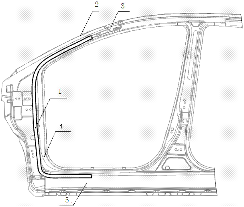 Front upright post reinforcing structure of passenger compartment
