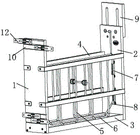 Adjustable damping type kitchen cabinet withdrawing frame