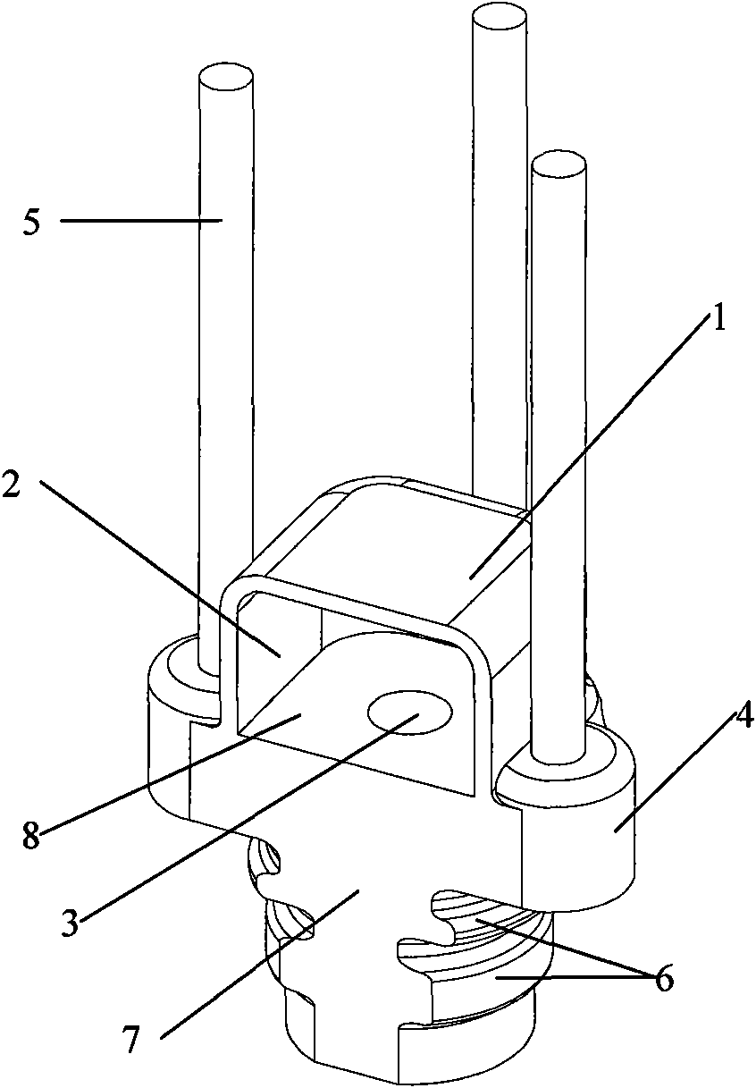 Novel embedded part for connecting stator and concrete beam