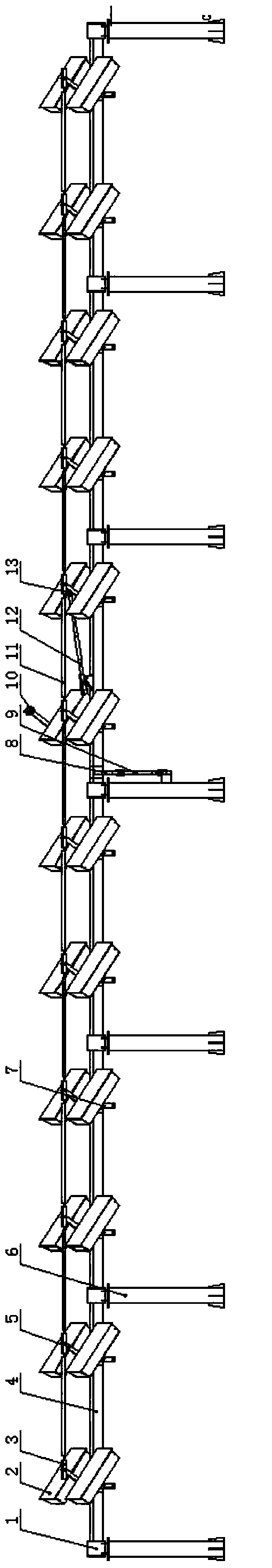 Roof type solar power generation array tracking system