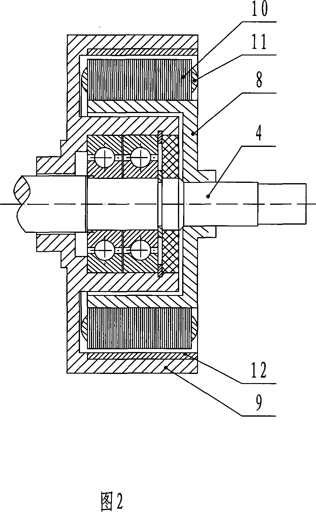 Electric vehicle driving device with speed variator and flexible combination