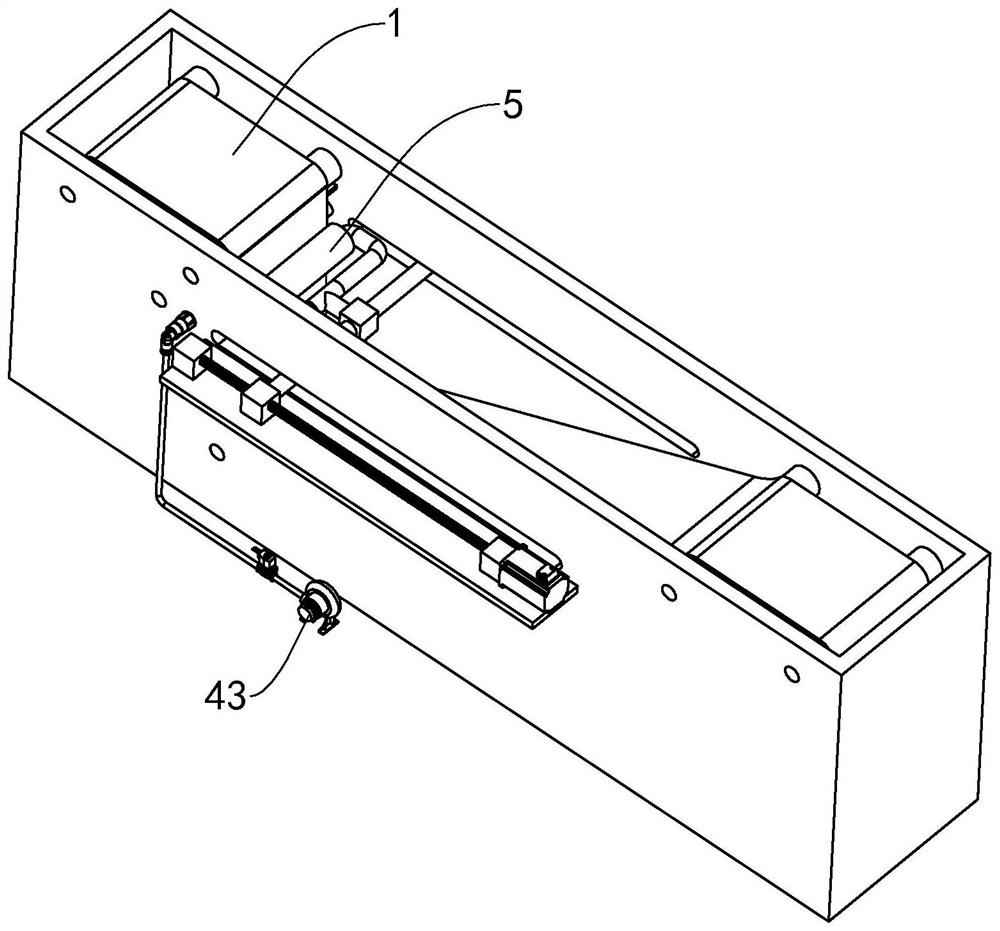 Metal drawing panel label, glue brushing device and production method thereof