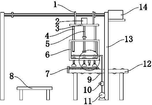 Automatic article carrying mechanical arm device