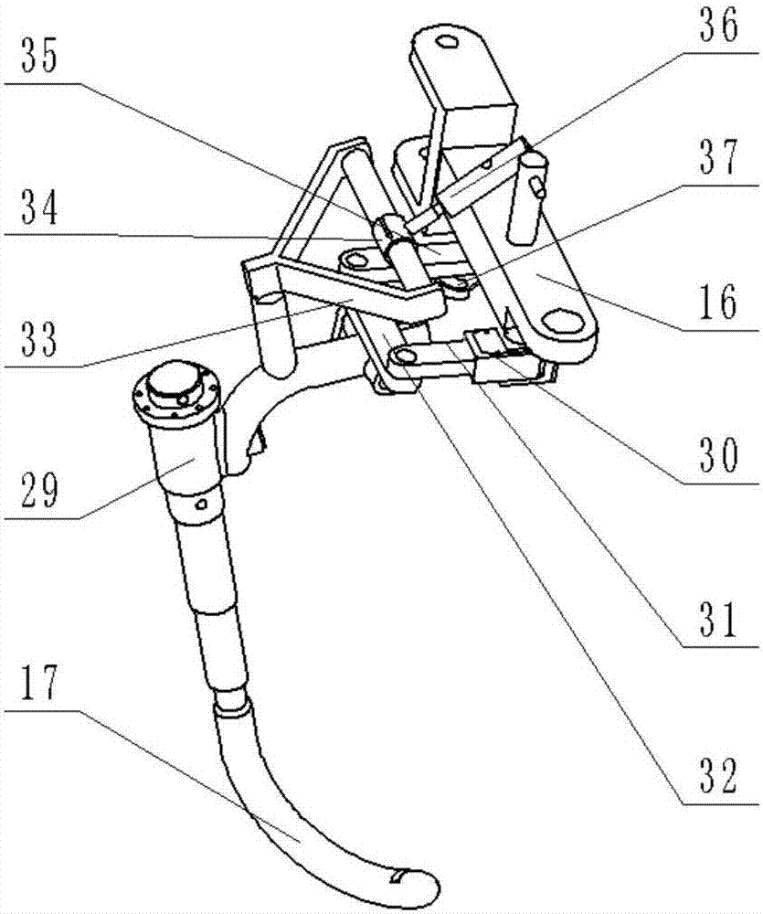 Metamorphic servo drive stepping tree climbing shear type pruning robot